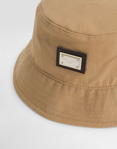 Klobúk Dolce & Gabbana Dolce & Gabbana Canvas Bucket Hat With Branded Tag Béžová | LB5H55G7O3AM0453, 2