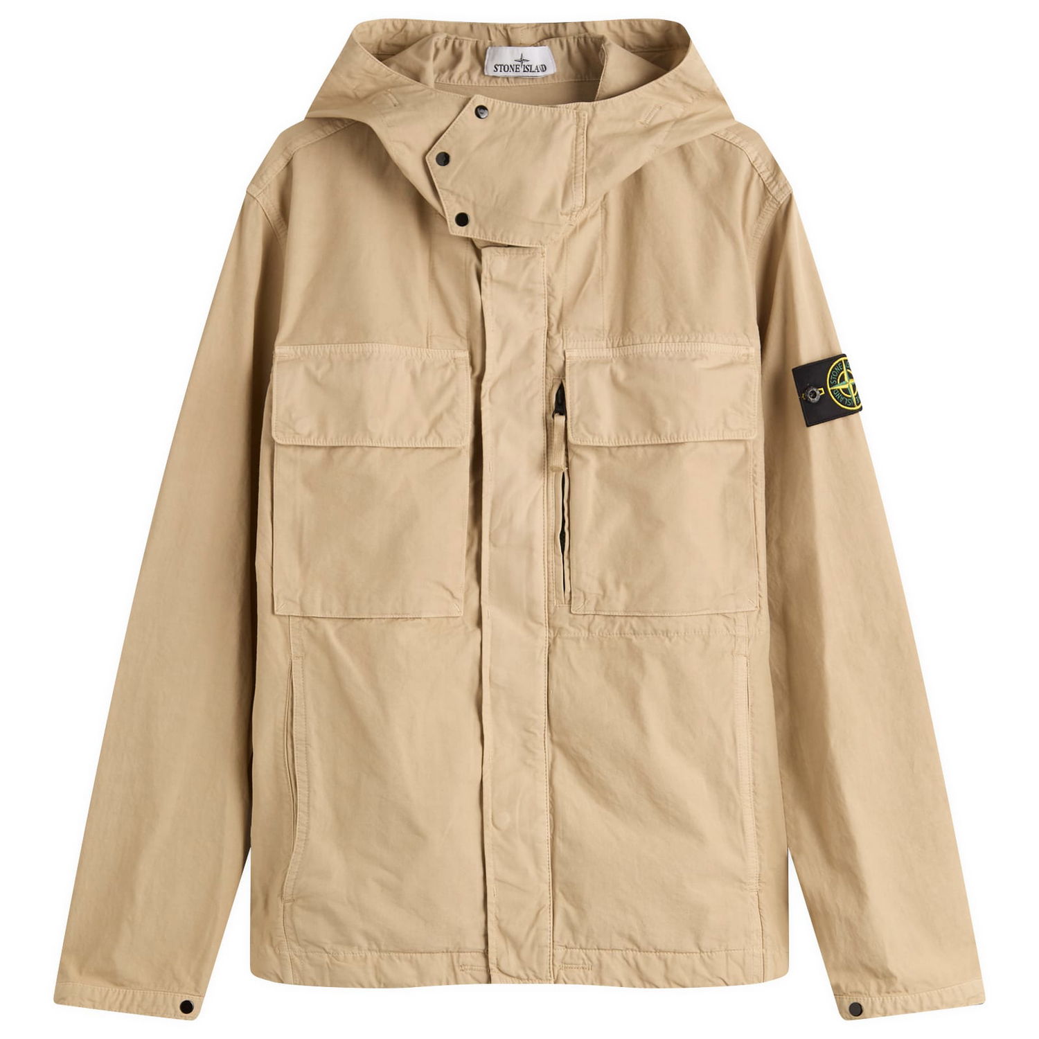Bunda Stone Island Stone Island Canvas Weave Hooded Jacket, Size Large Béžová | K2S15Q100012-V009A, 1