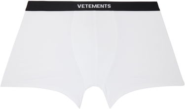 Boxerky VETEMENTS Vetements Logo Boxers Biela | MA66UN100W, 0
