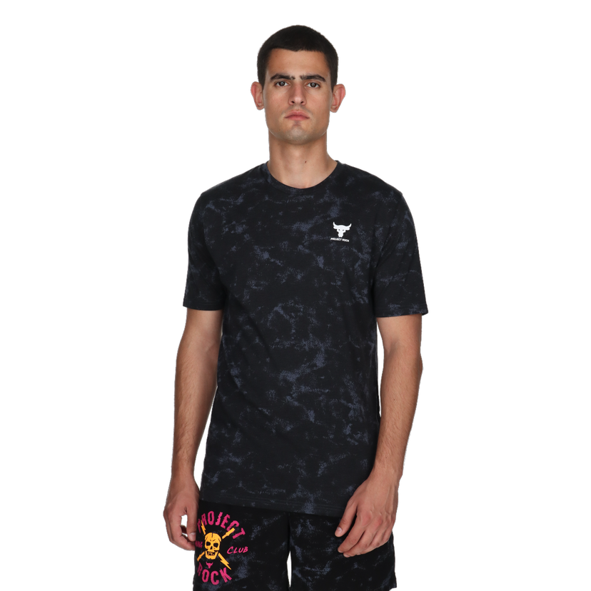 Tričko Under Armour Project Rock Payoff Marbled T-Shirt Čierna | 1383194-001