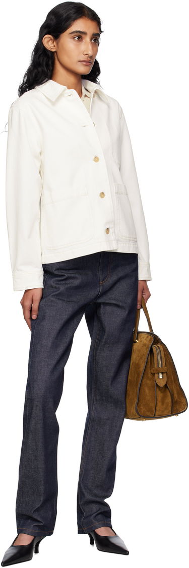 Bunda A.P.C. A.P.C. Nikkie Denim Jacket Biela | COGZV-F02937, 3