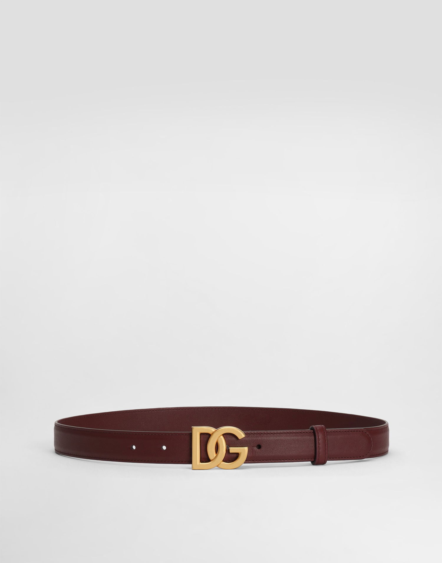Opasok Dolce & Gabbana Calfskin Belt With Dg Logo Vínová | BE1447AK27480346, 0