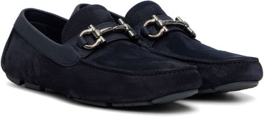 Tenisky a topánky FERRAGAMO Salvatore Ferragamo Gancini Ornament Driver Loafers Navy | 786963, 3