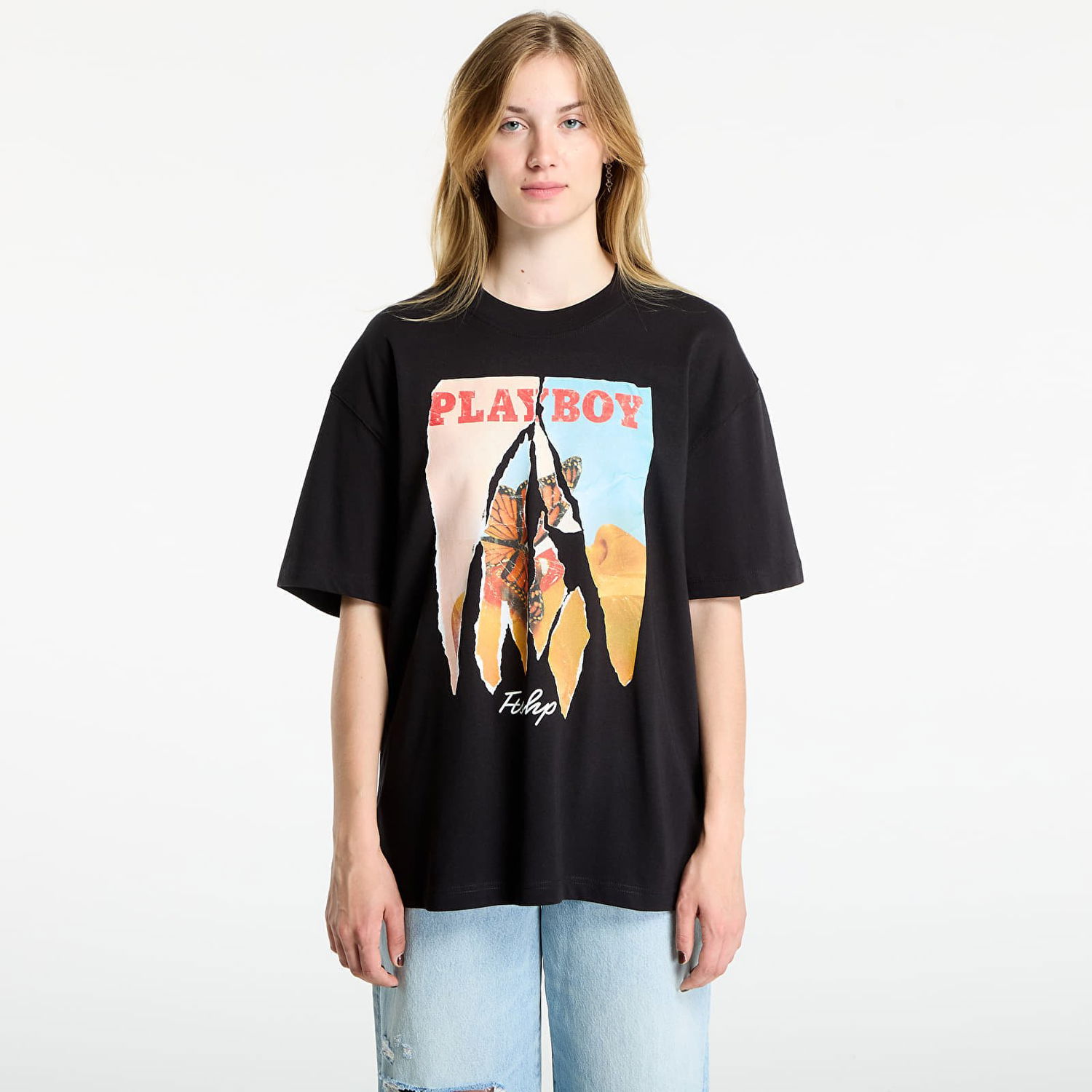 Tričko Footshop Playboy x FTSHP Butterfly Covers Tee UNISEX Black Čierna | FTSHP_527, 1