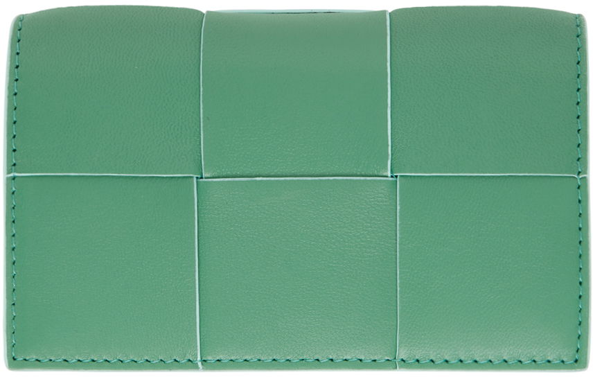 Peňaženka Bottega Veneta Intreccio Card Holder Zelené | 651396 V2PN1, 0