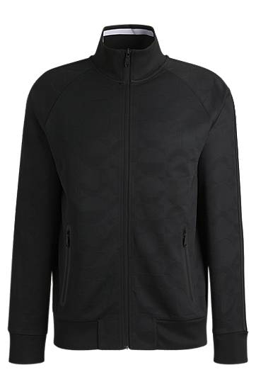 Vetrovka BOSS Zip-Up Track Jacket Čierna | 50537370, 0