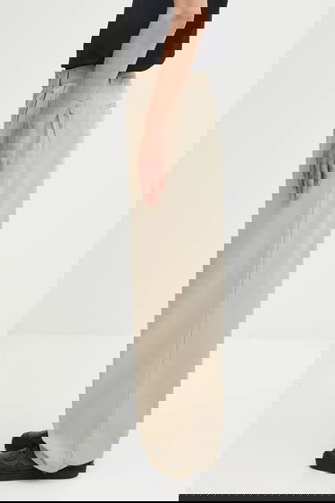 Nohavice Carhartt WIP Evan Pleated Cropped Trousers Béžová | I035563-G1.GD, 3