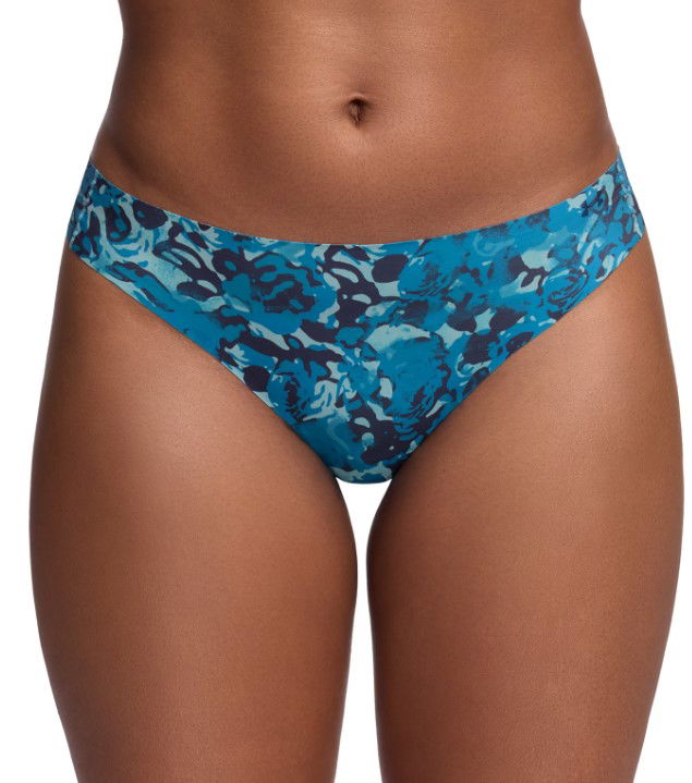 Nohavičky Under Armour Pure Stretch No Show Thong Underwear - 3-Pack Modrá | 1383894-293, 1