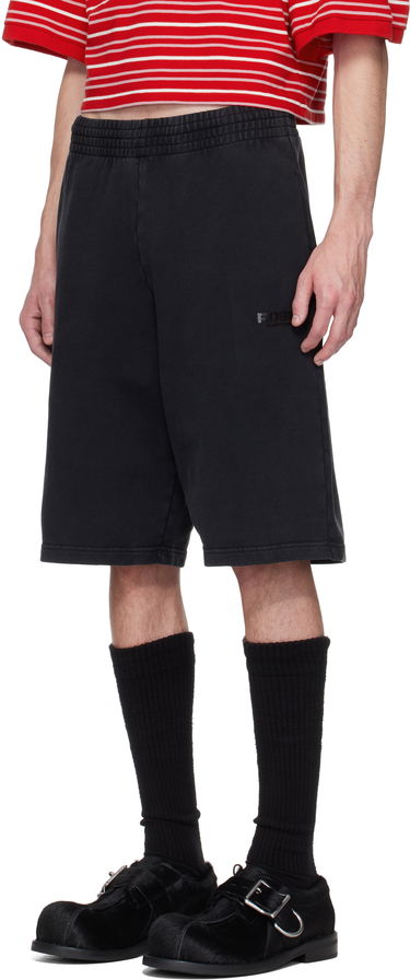 Šortky Martine Rose Martine Rose Logo Sweatshorts Čierna | 631JS02002M, 3