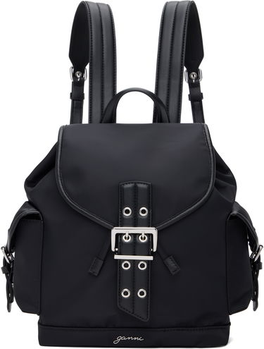 Batoh GANNI GANNI Small Bucky Nylon Backpack Čierna | A6528, 0