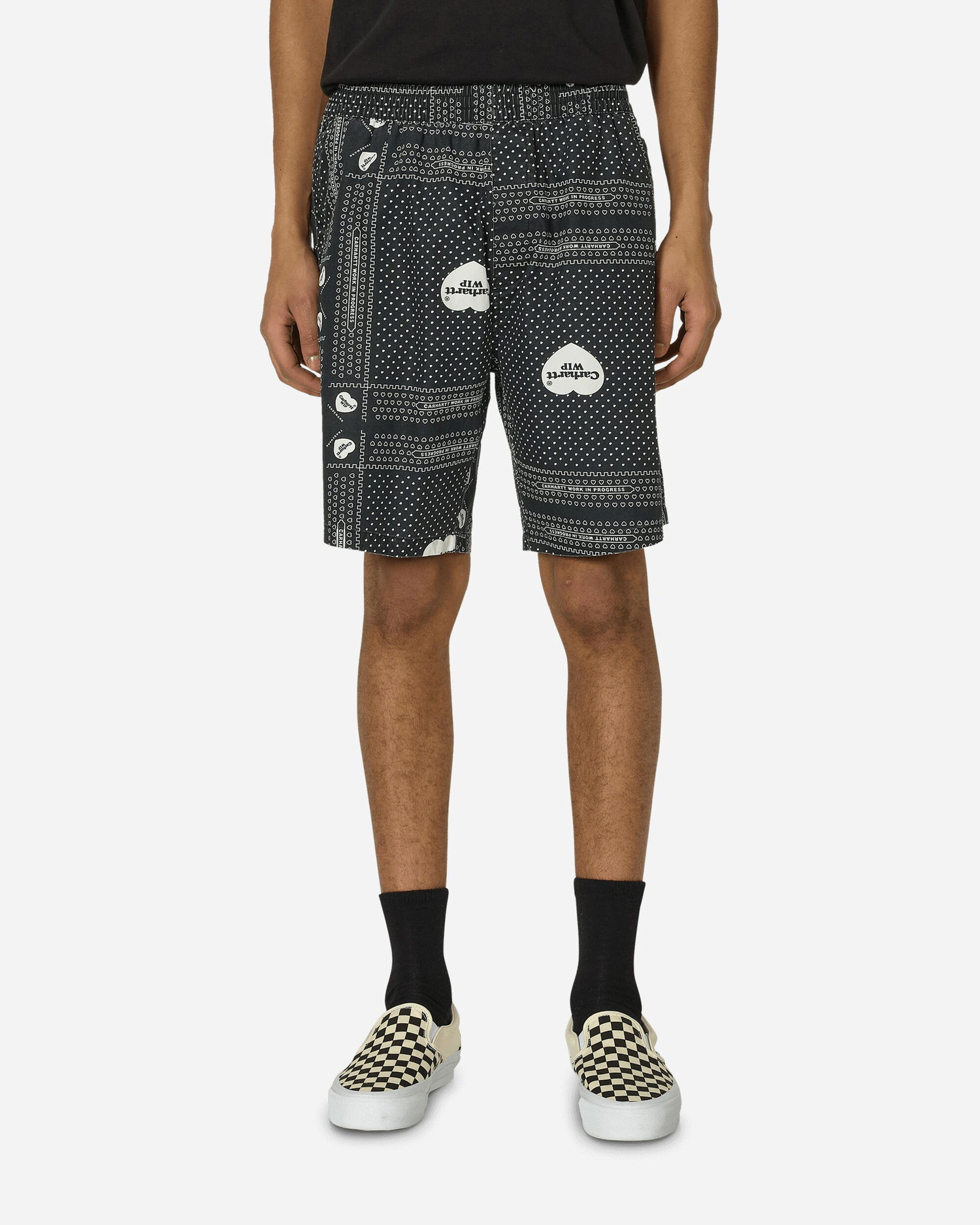 Šortky Carhartt WIP Heart Bandana Shorts Čierna | I033076.24MXX, 1
