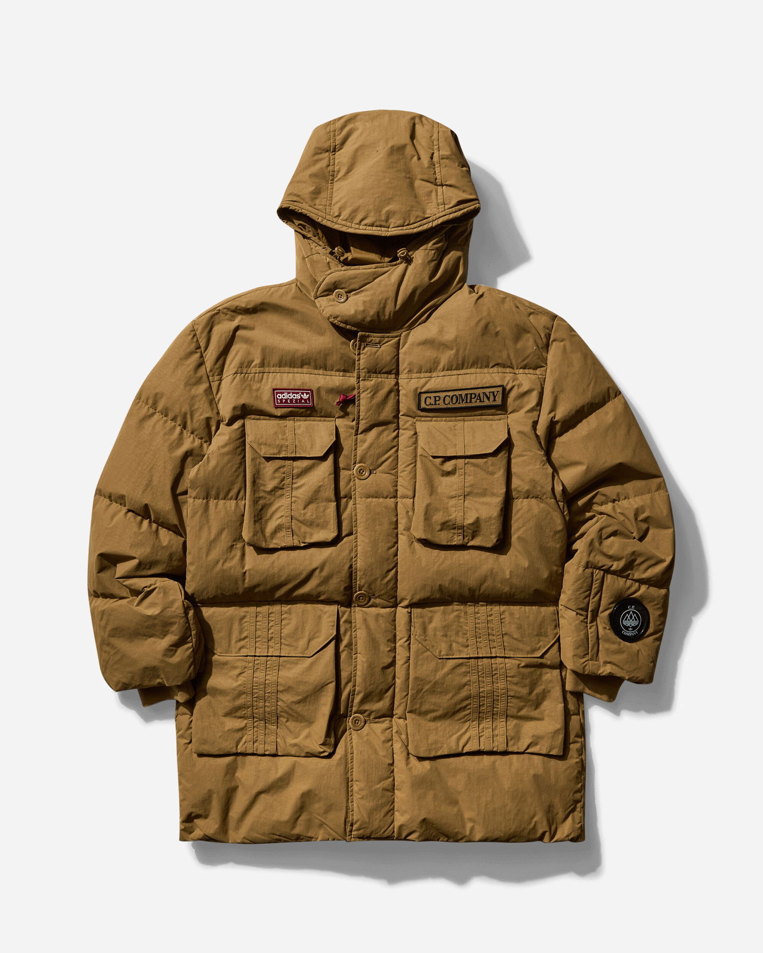Parka adidas Originals C.P. Company SPZL Puffer Jacket Hnedá | JE8673, 1