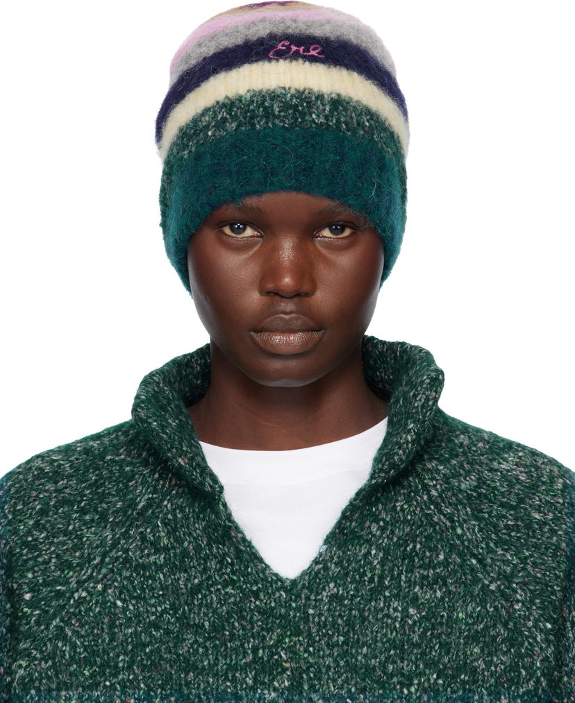 Kulicha ERL Striped Alpaca Mohair Beanie Rôznofarebný | ERL11K112