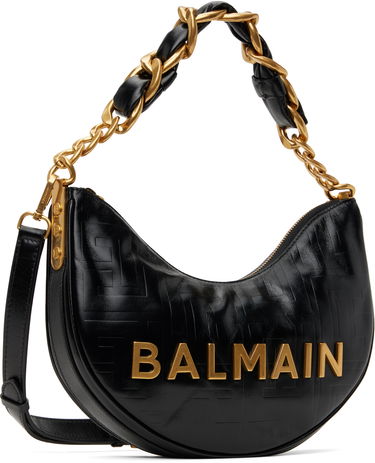 Kabelka Balmain Balmain 1945 Soft Moon Shoulder Bag Čierna | EN1BQ954LETF, 1