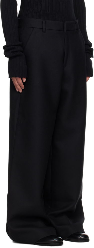 Nohavice Entire Studios Wideleg Trousers Čierna | ESU-S25-3003-BW, 1