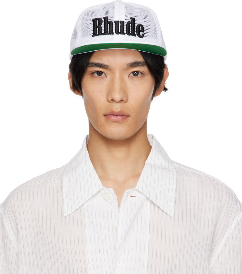 Šiltovka Rhude Rhude Logo Mesh Trucker Cap Biela | RHPF25HA01016