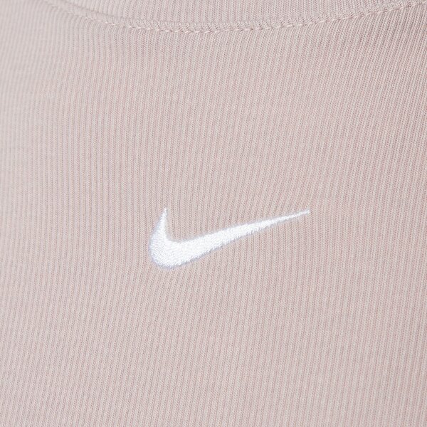 Tričko Nike W Nsw Essntl Rib Mock Ss Top Béžová | DV7958-272, 1