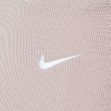 Tričko Nike W Nsw Essntl Rib Mock Ss Top Béžová | DV7958-272, 1