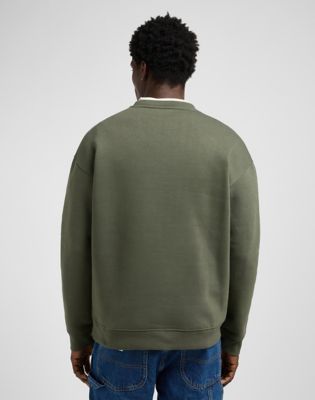 Mikina Lee Workwear Relaxed Sweatshirt Size XXL Zelené | 112372311, 0