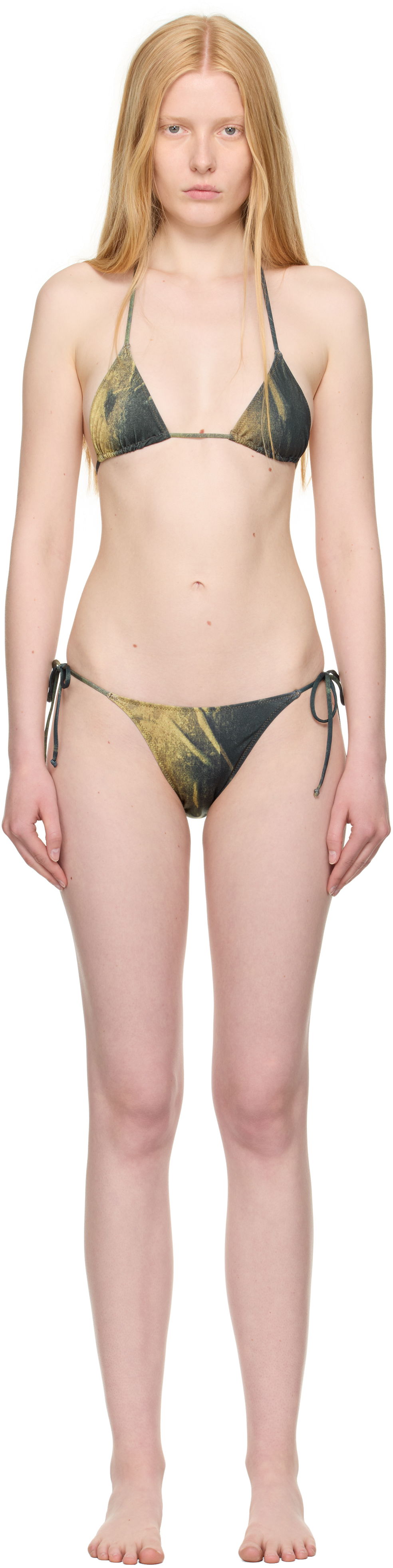 Plavky Jean Paul Gaultier Jean Paul Gaultier Water Body Print Bikini Zelené | 25/03-W-BS030-J010P-4812, 0
