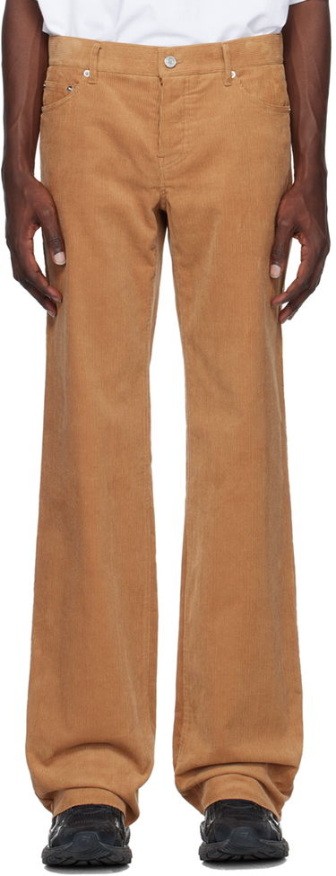 Nohavice We11done We11done Low-Rise Corduroy Trousers Hnedá | WD-PT3-22-232-M-CM, 0