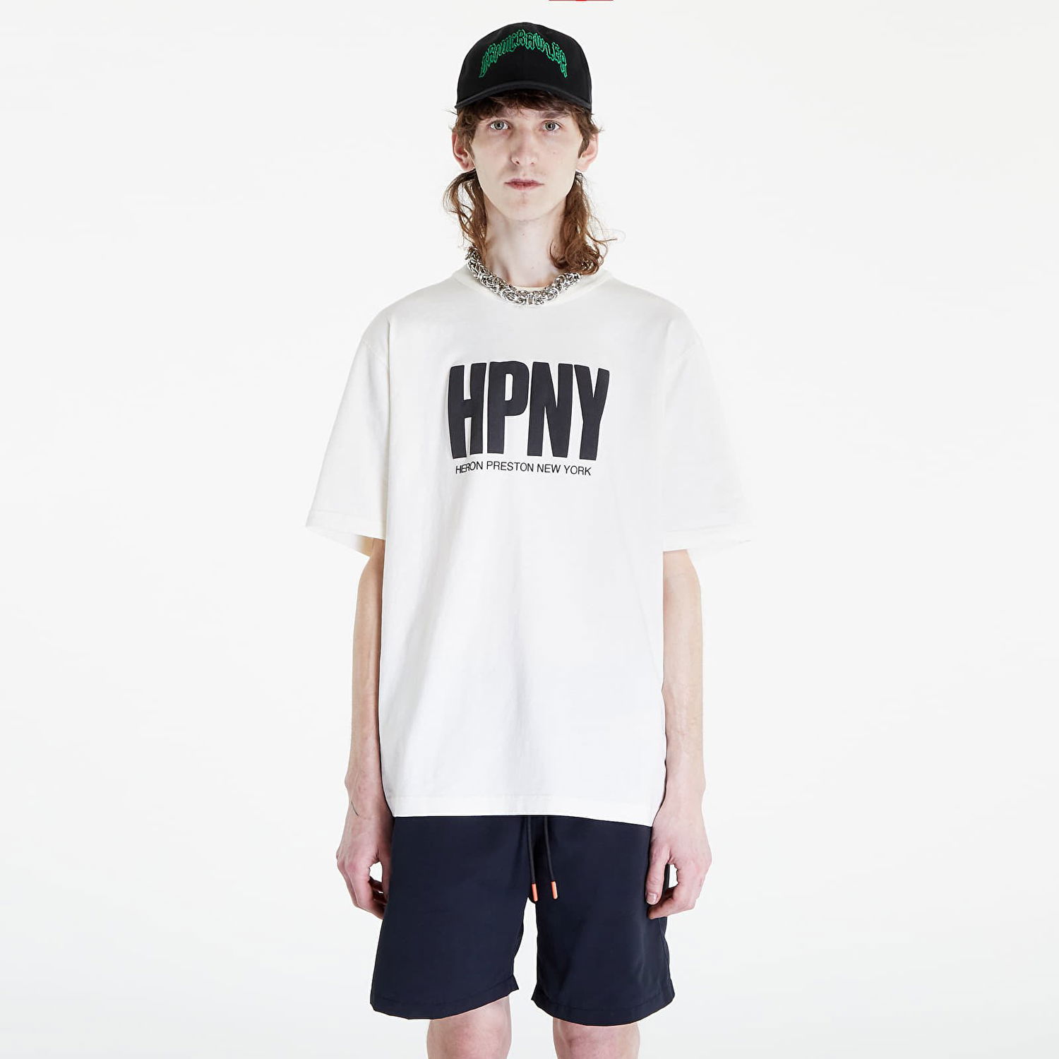 Tričko HERON PRESTON Reg HPNY Short Sleeve Tee Biela | HMAA032C99JER0050110, 0