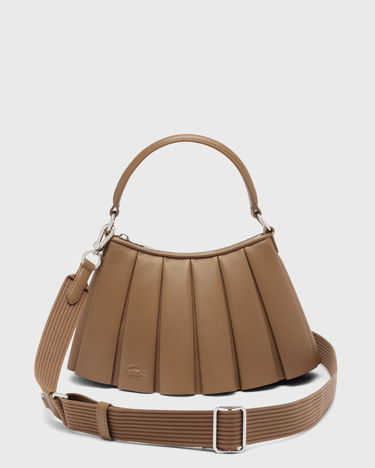 Taška cez rameno Lacoste Lenglen Pleated Shoulder Bag Hnedá | NU5011DP-T15, 0