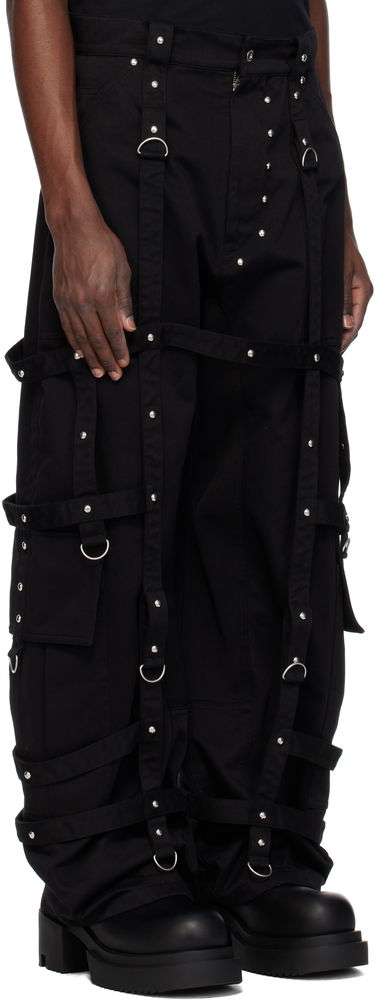 Cargo nohavice We11done We11done Strapped Cargo Pants Čierna | WD-PT0-25-246-M-BK, 1