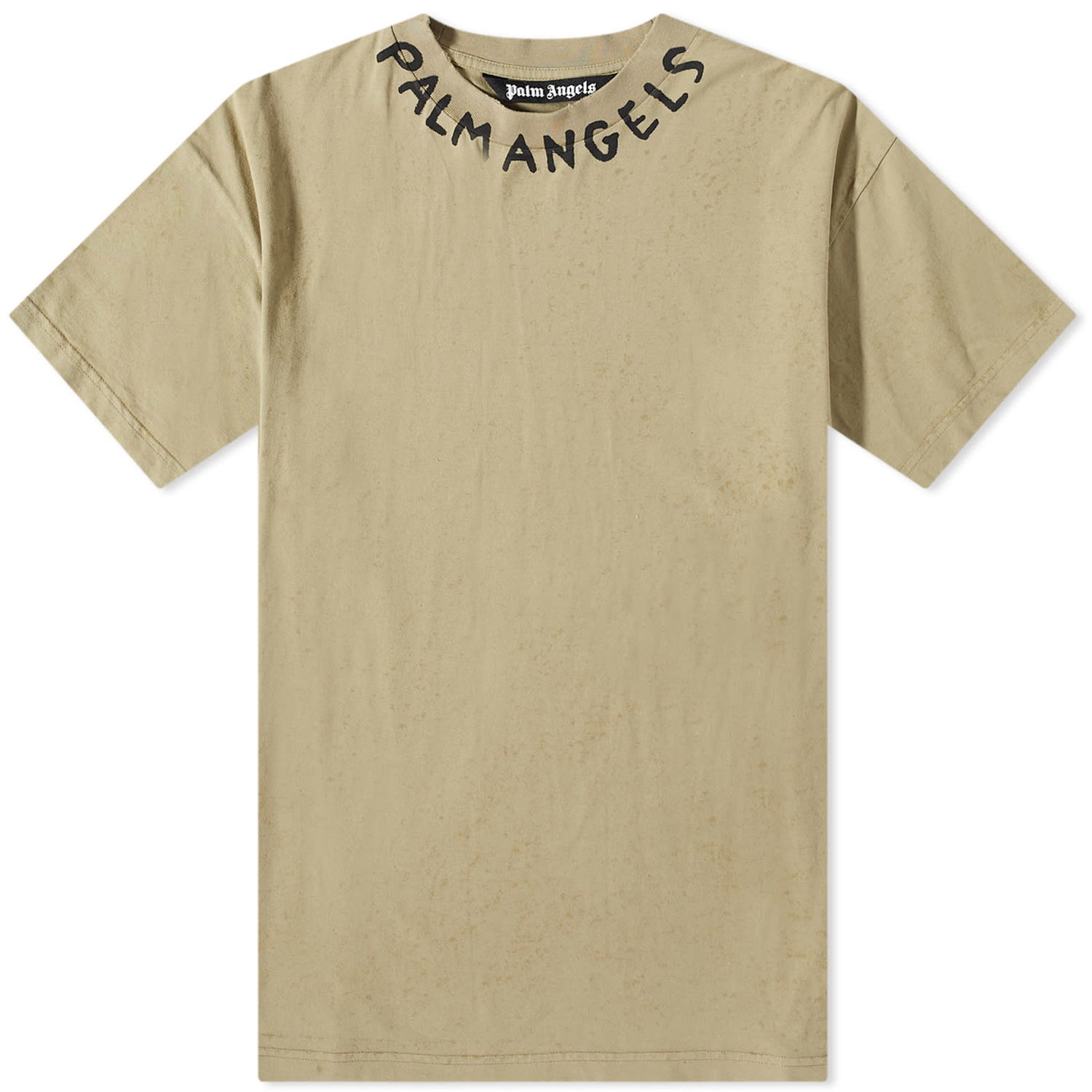 Tričko Palm Angels Neck Logo Tee Béžová | PMAA072S23JER0115610, 0