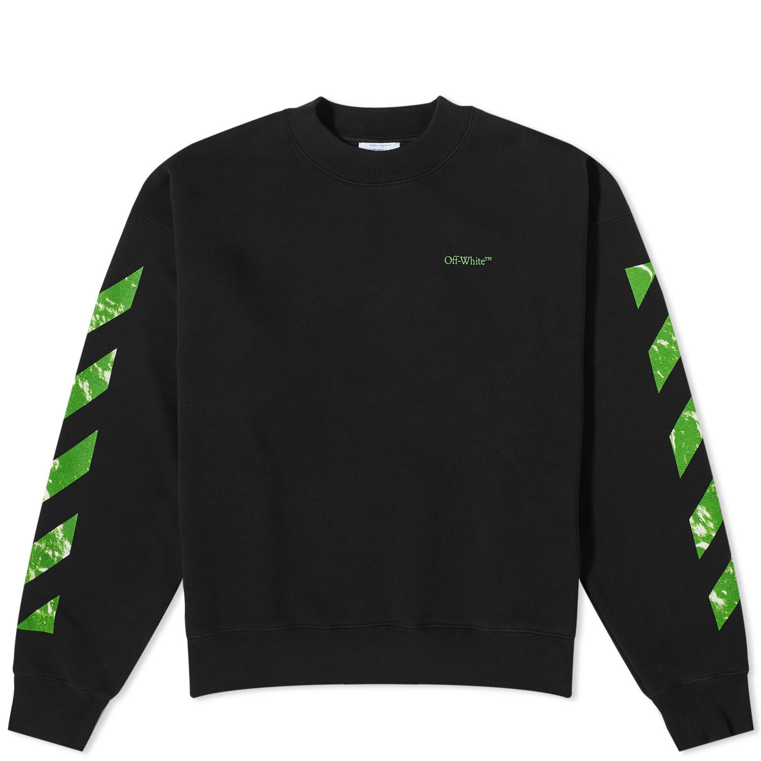 Mikina Off-White Moon Arrow Crew Sweat Čierna | OMBA054F23FLE0081050, 0