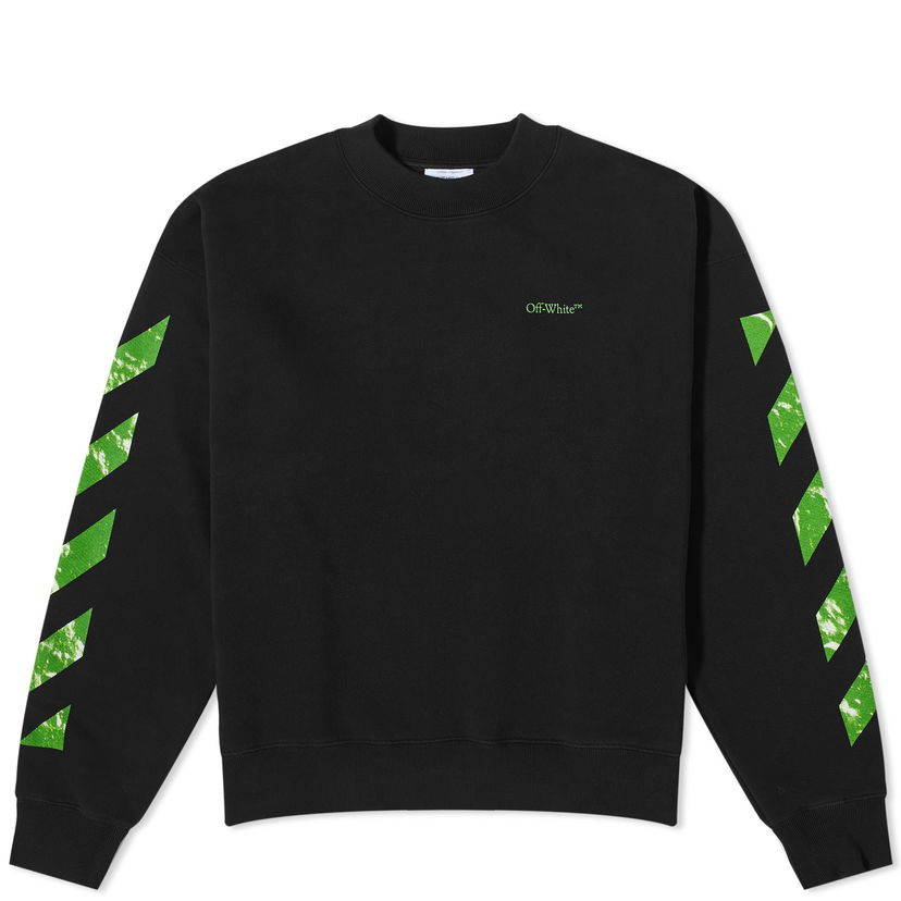 Mikina Off-White Moon Arrow Crew Sweat Čierna | OMBA054F23FLE0081050