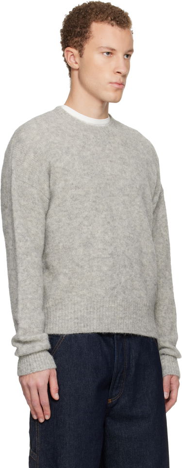 Sveter AMI Alpaca Ami Crewneck Sweater Šedá | H25HKS824.KN0021, 1