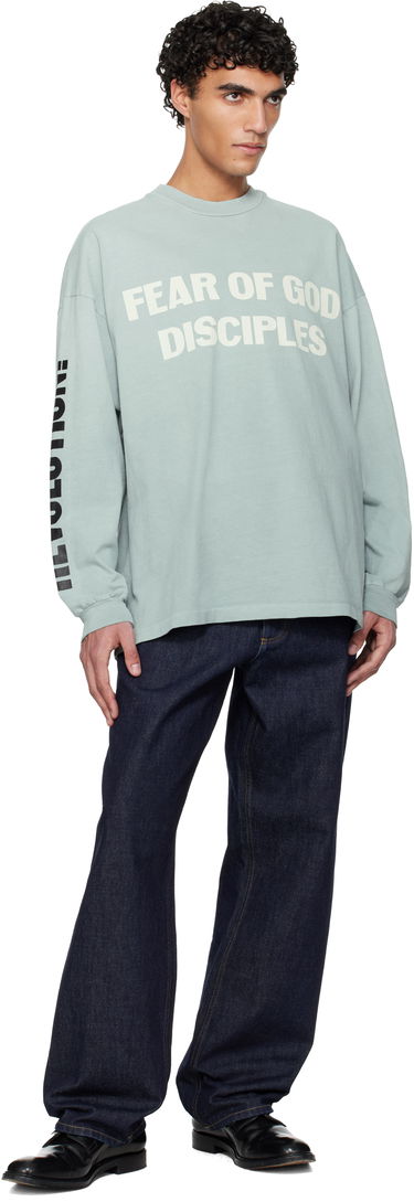 Tričko Fear of God Fear of God 'Disciple' Relaxed Long Sleeve T-shirt Tyrkysová | FG25FW10-10404HWJ-974, 3