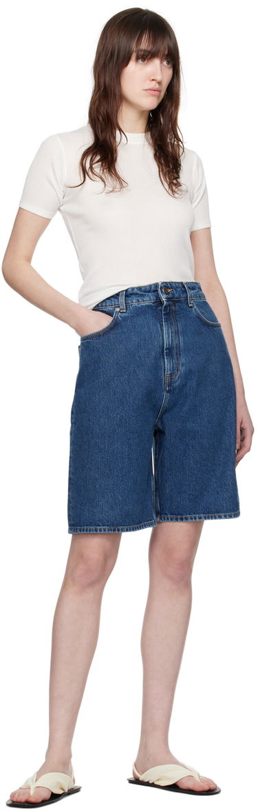 Šortky Loulou de Saison Loulou de Saison Isu Denim Shorts Modrá | ISU, 3