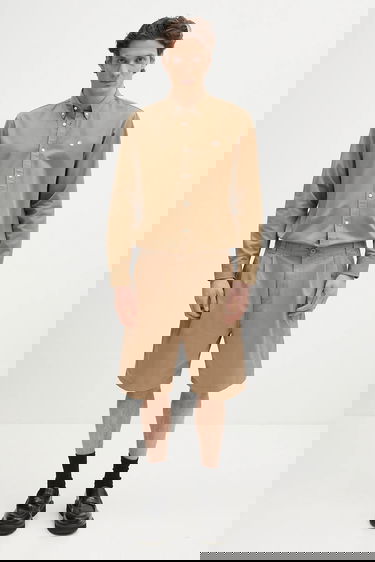 Košeľa Carhartt WIP Long Sleeve Madison Shirt Regular Fit Classic Collar Béžová | I023339.1Q5XX, 4