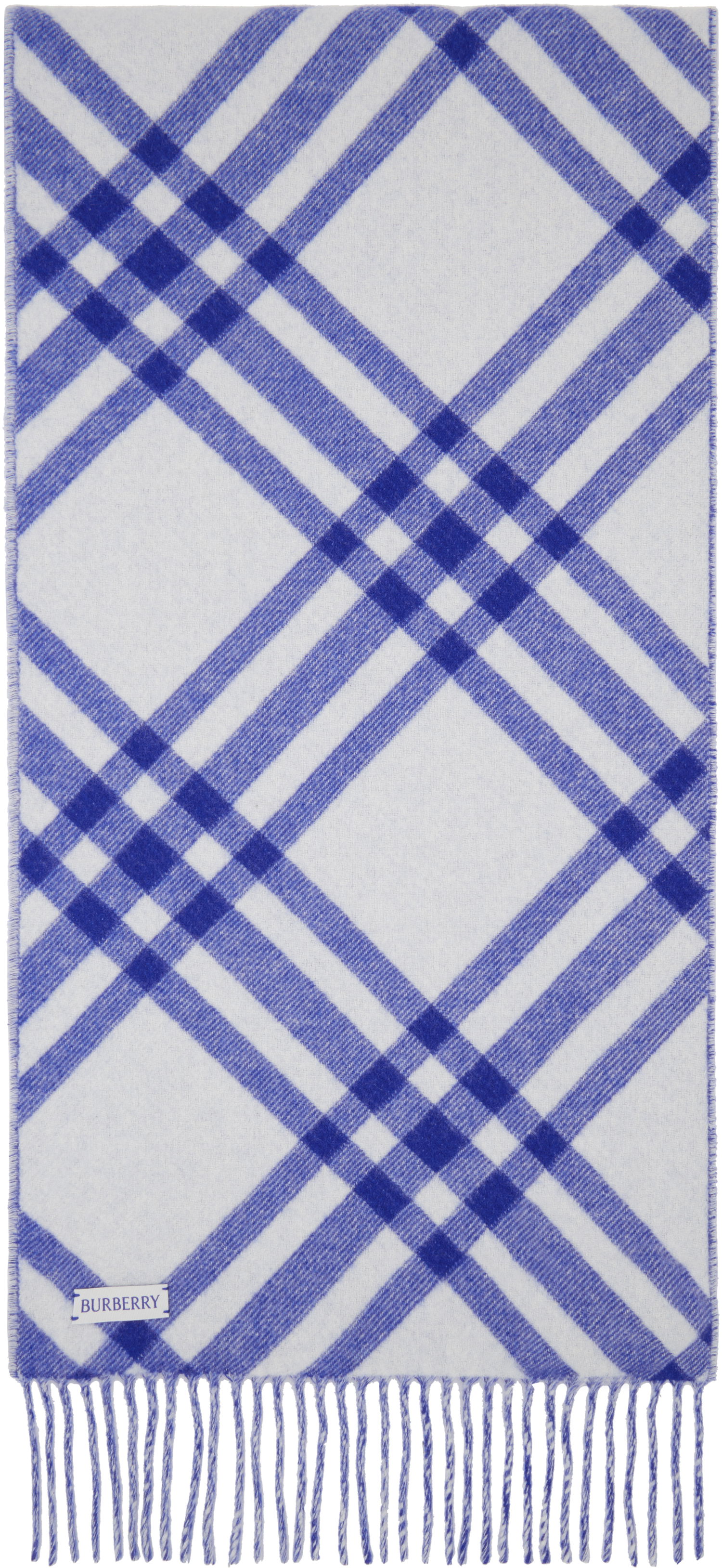 Šál Burberry Check Cashmere Scarf Modrá | 8099710, 1