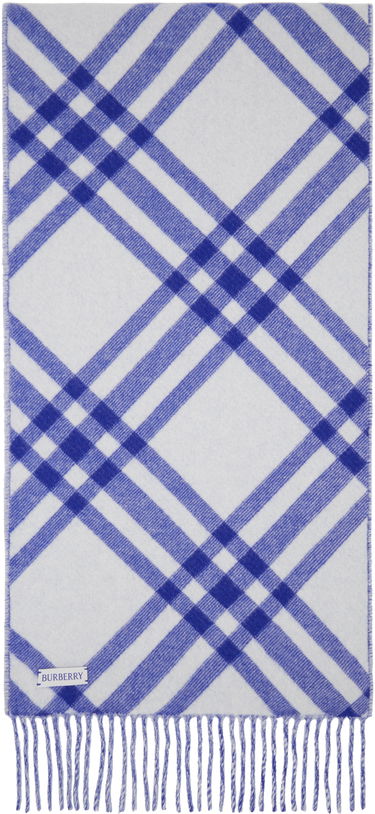 Šál Burberry Check Cashmere Scarf Modrá | 8099710, 1