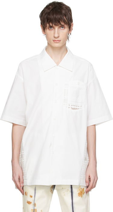 Košeľa Feng Chen Wang Feng Chen Wang Paneled Shirt Biela | FUS17SR04W, 0