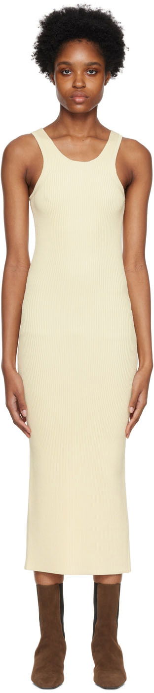 Šaty TOTEME Curved Compact Midi Dress Žltá | 223-669-320, 0