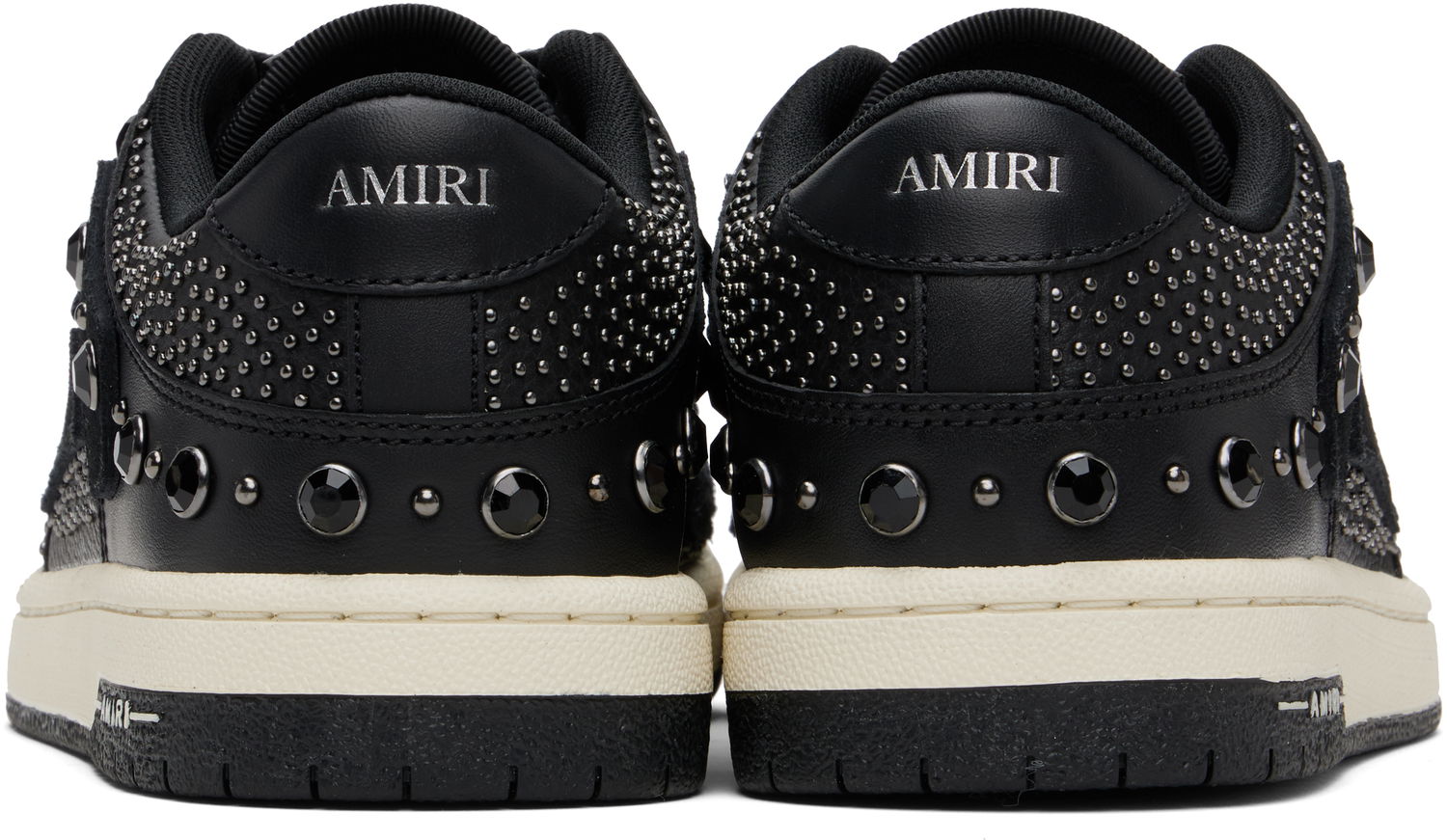 Tenisky a topánky AMIRI AMIRI Crystal Studded Skel Top Low Čierna | AMFOSR1170, 1