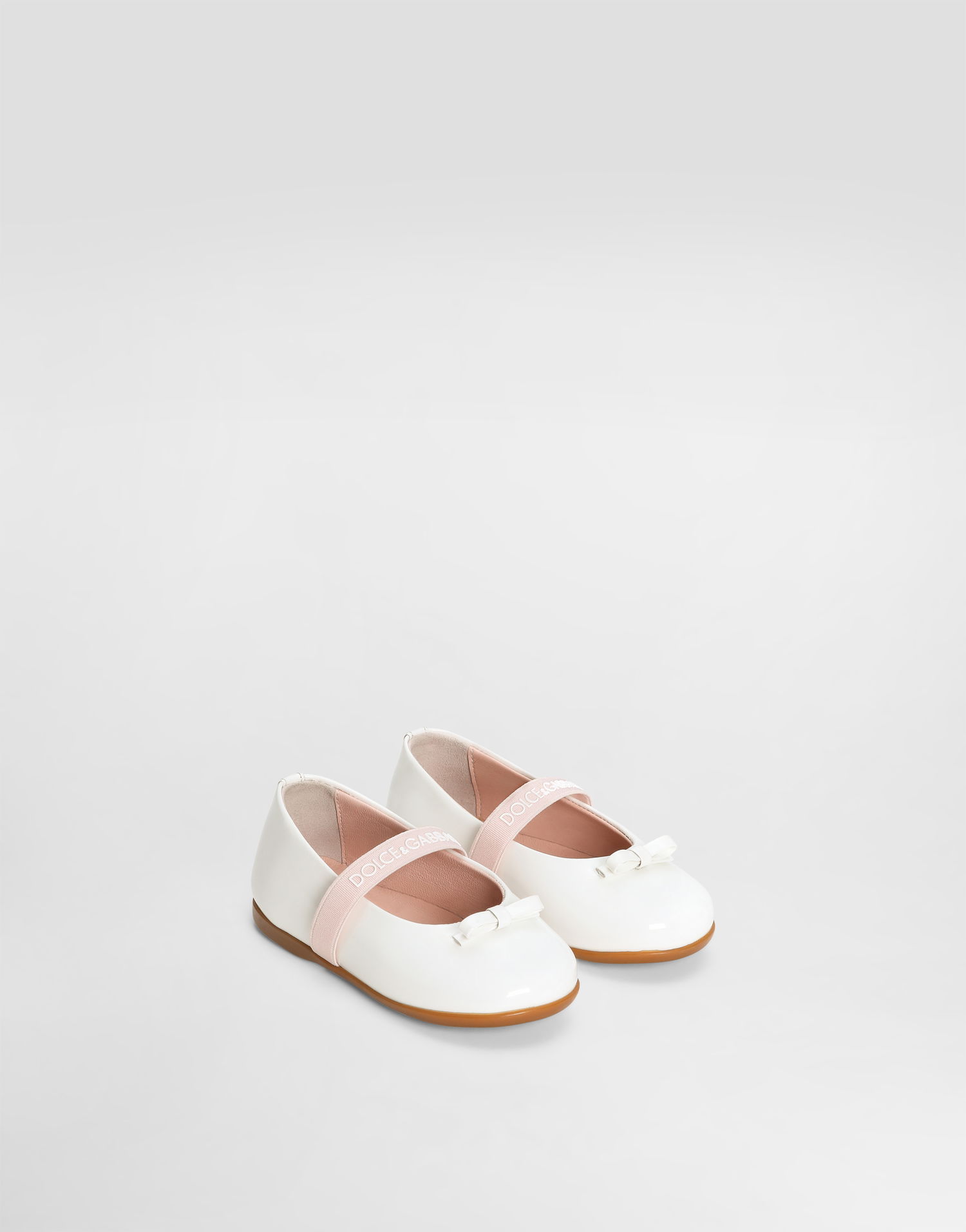 Doplnky Dolce & Gabbana Dolce & Gabbana Patent Leather Ballet Flats First Steps (19-26) Biela | D20093A483187682, 1