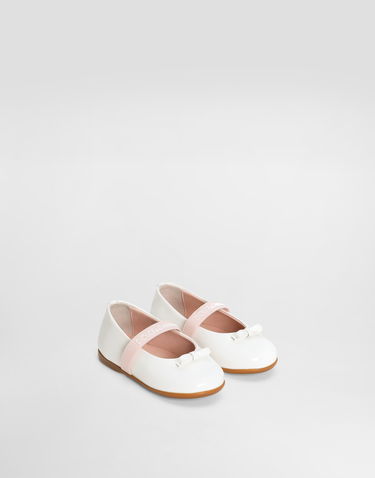 Doplnky Dolce & Gabbana Dolce & Gabbana Patent Leather Ballet Flats First Steps (19-26) Biela | D20093A483187682, 1