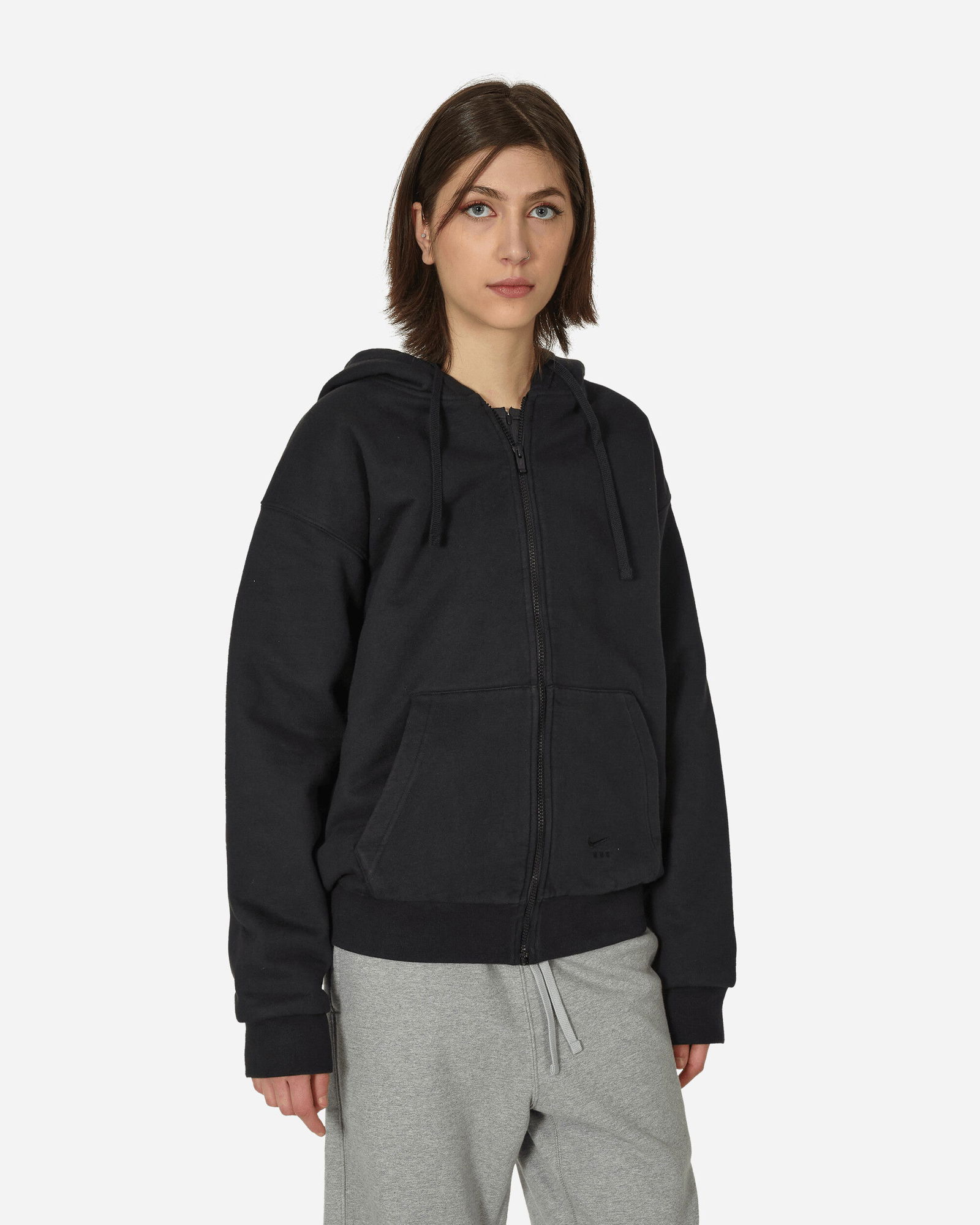 MMW Full-Zip Fleece Hoodie Black