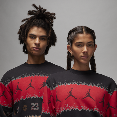 Mikina Jordan Essentials Holiday Fleece Crew Rôznofarebný | FD7463-687, 1