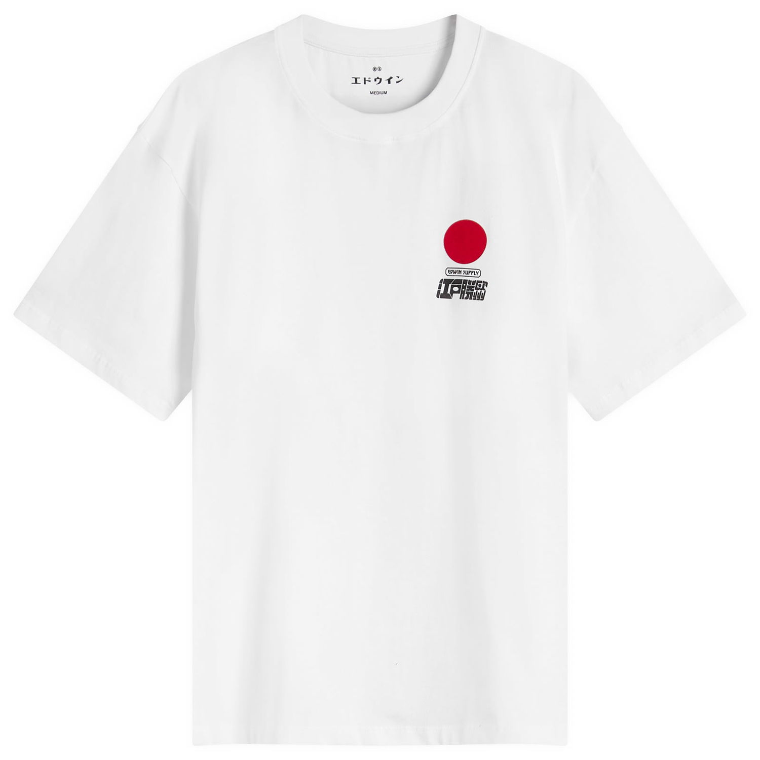 Tričko EDWIN Sun Graphic T-Shirt Biela | I035002-0200, 1