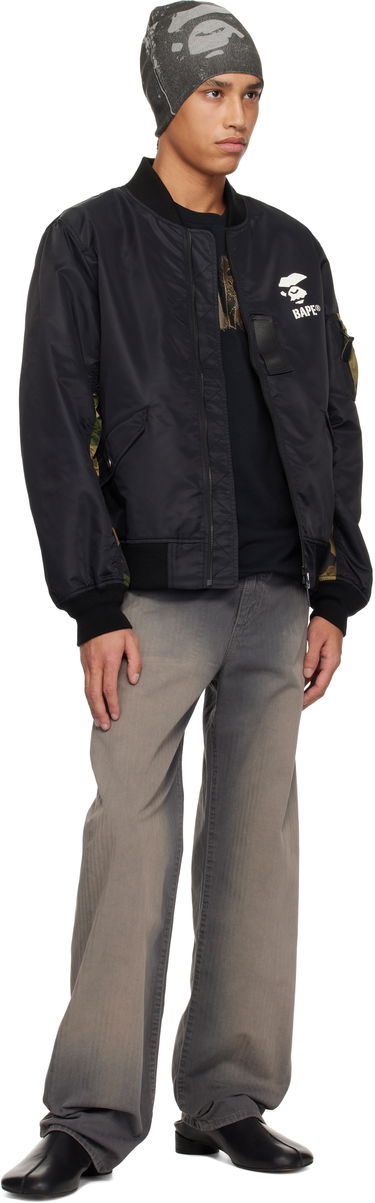 Bomber bunda BAPE A Bathing Ape 1st Camo Bomber Jacket Čierna | 001LJK801006M, 3