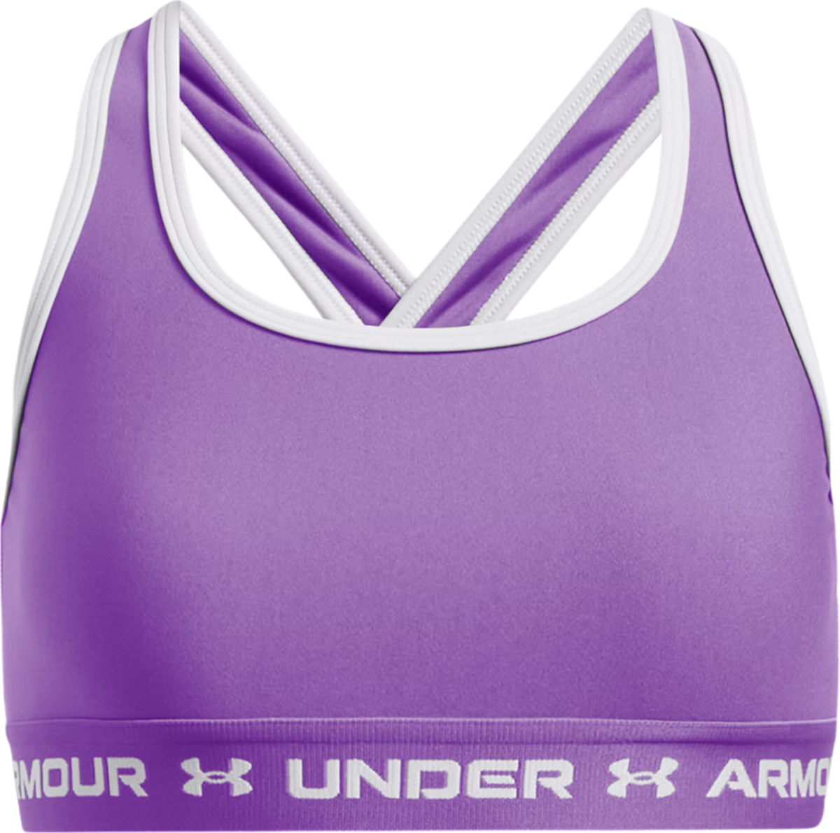Podprsenka Under Armour Crossback Mid Sports Bra Fialová | 1369971-525, 0