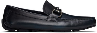 Starostlivosť o obuv FERRAGAMO Salvatore Ferragamo Gancini Ornament Driver Loafers Navy | 778844, 0