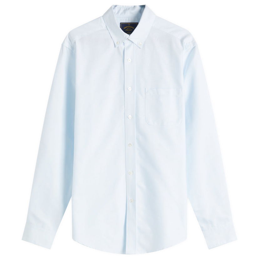 Košeľa Portuguese Flannel Portuguese Flannel Belavista Oxford Shirt, Size Large Modrá | pf-blvs-lbl