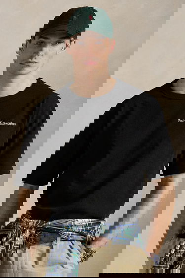 Tričko Polo by Ralph Lauren Polo Ralph Lauren Embroidered Logo Short-Sleeve Crew Neck T-Shirt Čierna | 710964714, 0